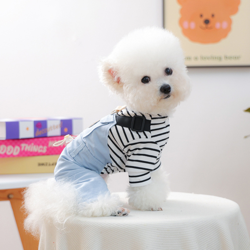 宠物衣服秋冬新款小型犬幼犬快乐狗猫保暖舒适夏日工装背带裤|undefined