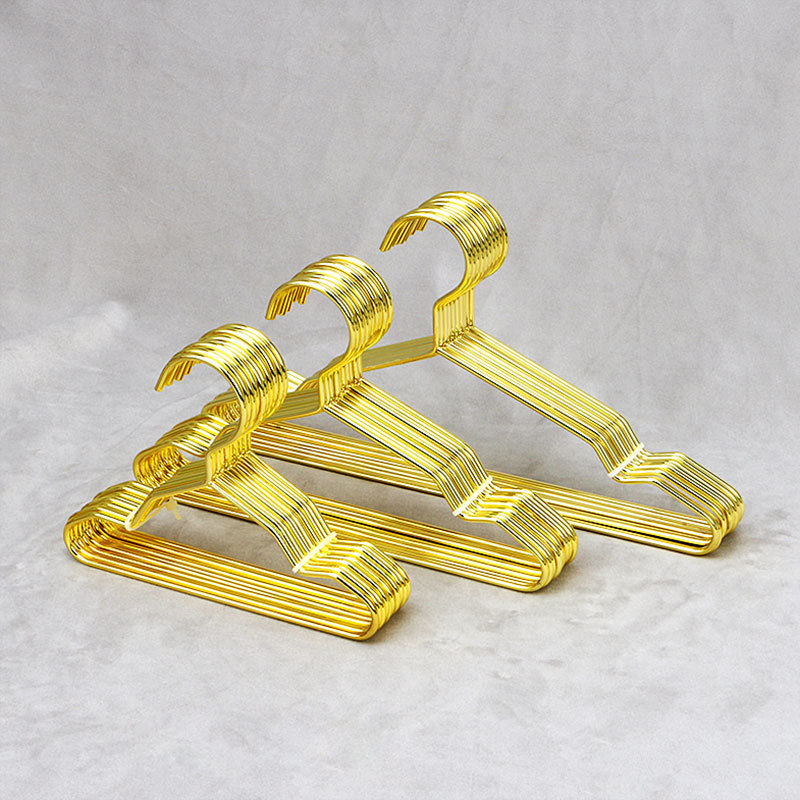 Mascota percha perro ropa mini metal pequeño percha oro gato Teddy pantalla ropa suspensión mascota Tienda ropa soporte