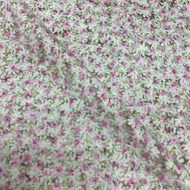 水溶牛奶丝面料蕾丝小雏菊印花网纱服装服饰手工DIY辅料花边布料
