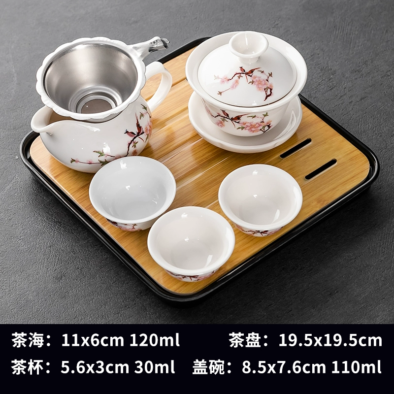 Tea set, ceramic tea cup, simple and elegant design
