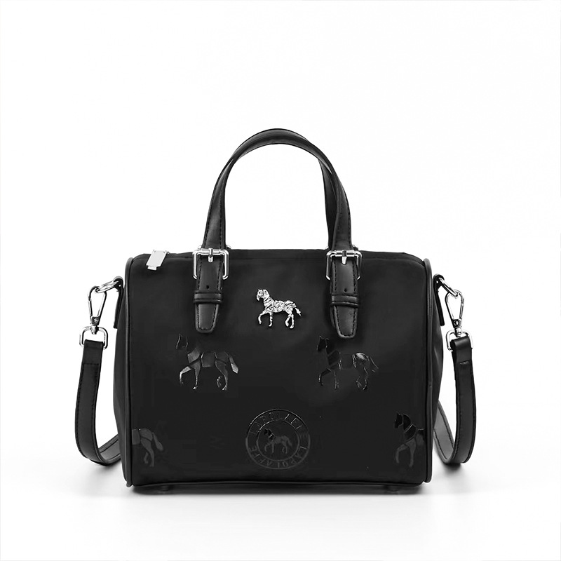 Bolsa de almohada de Boston universal para hombres y mujeres con cremallera práctica de tela de nylon impresa bolso de moda LP7207 #