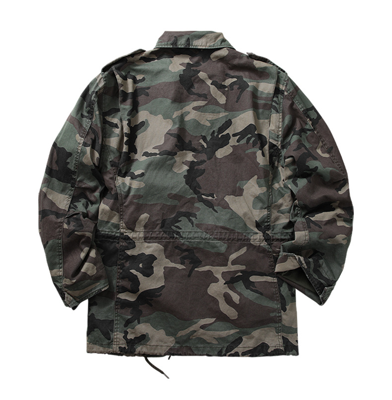 兰博M65野战夹克风衣 美式复古二战OG107军绿工装外套男 M65-1-阿里巴巴