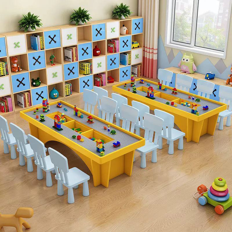 Universal big constructor from natural wood, toy, storage system