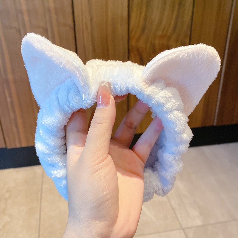 Diadema de felpa de dibujos animados de otoño e invierno