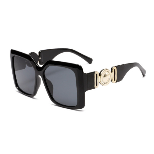 2024 cross-border new style large frame thick leg slimming sunglasses European and American fashion street photography sun protection sunglasses BL6852