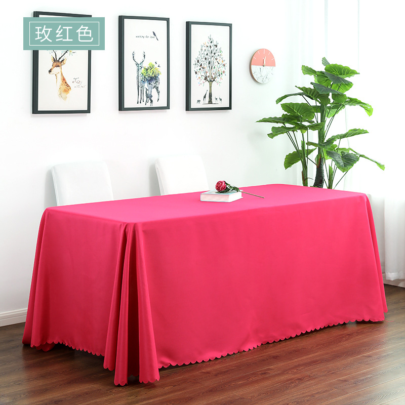 Mantel de mesa rectangular rojo para eventos y bodas, diseño elegante, ideal para hoteles y publicidad al por mayor