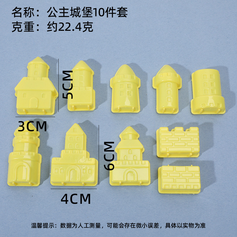 Juego de 10 piezas de molde del Castillo de la princesa