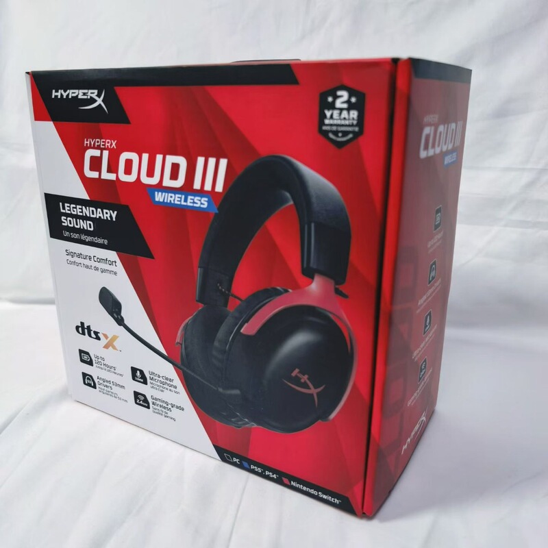 Cross-Border Hyperx Cloud Ⅲ Hurricane 3Rd Generation Bluetooth Wireless Gaming Headset E-Sports Foreign Trade