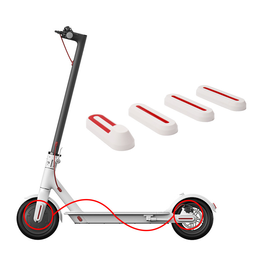 Aplicable Xiaomi m365/pro/pro2 cubierta lateral decorativa de scooter de cuatro piezas cubierta lateral reflectante universal de scooter