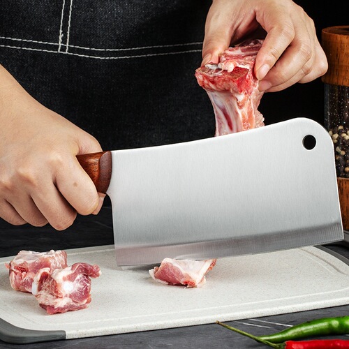 Professional Chef's Knife Set for Cutting Meat, Slicing, Bone Splitting - Kitchen Knife, Chopping Board, Home Use Complete Set