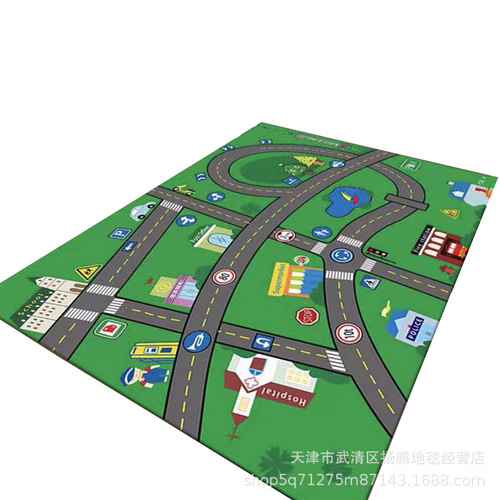 Cartoon highway carpet home bedroom girl full bedside blanket stain-resistant living room large area sofa floor mat