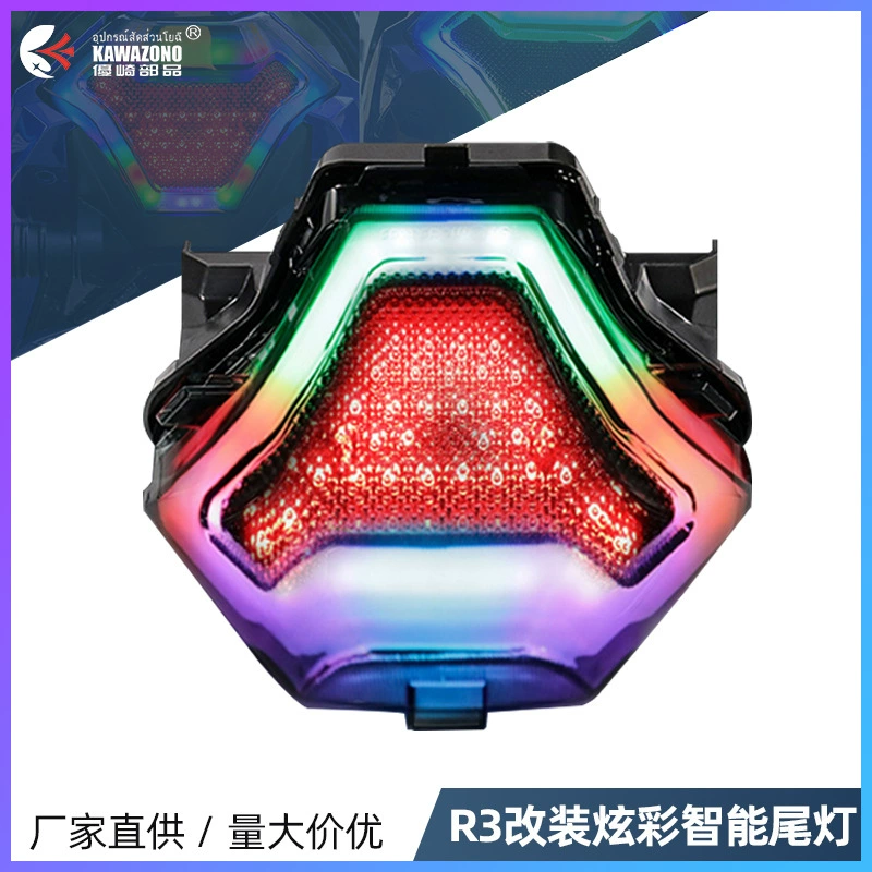 Новый стиль применения Yamaha мотоцикл YZFR3 Mavericks № 9 электрический светодиодный поворотник тормоза умный задний фонарь