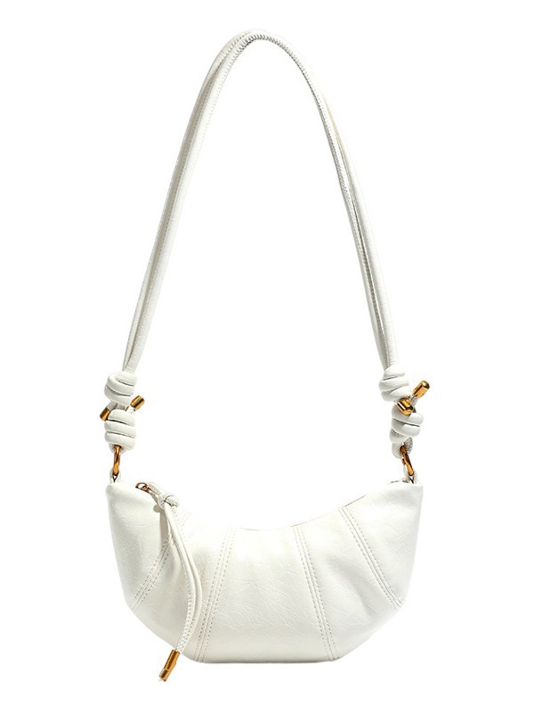 Bolsa de hombro elegante y exquisita, moda individual, bolso de corno de toro, explosión de alta calidad, bolso de brazo oblicuo de gran capacidad.