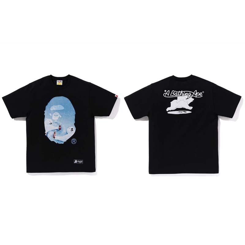 クロスボーダー卸売潮ブランド BAPE エイプヘッド半袖シャークトップ T シャツ供給 240 グラム半袖