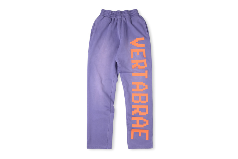 跨境外贸男女明星同款Vertabrae sweatpants镶钻立体字休闲长裤|undefined