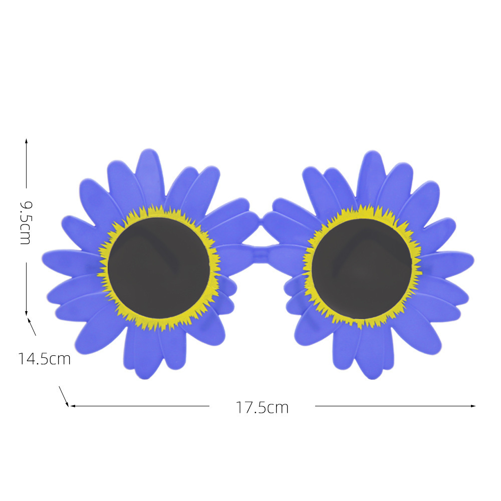 보라색 데이지 안경