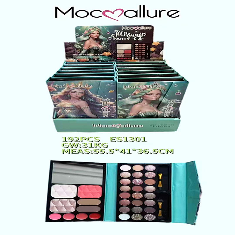 Mocoallure nuevo traje de maquillaje de papel de unicornio con sombra de ojos transfronteriza de comercio exterior y rubor