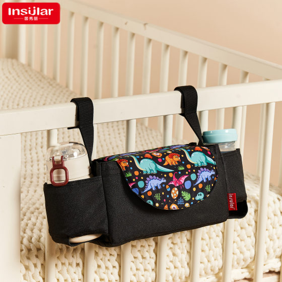 Yin Xiuli multi-functional baby stroller hanging bag storage bag bottle cup bag diaper bag baby carriage hanging bag cross-border