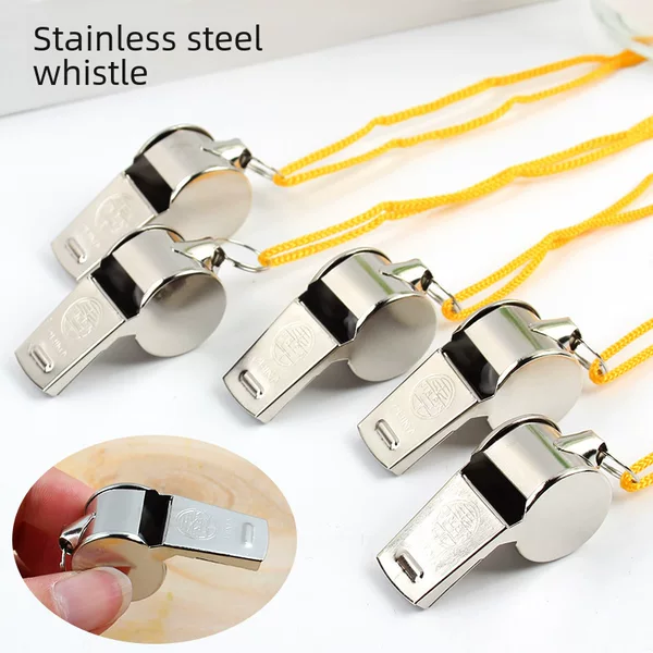 Referee whistle stainless steel Whistle Sports metal Sports iron whistle coach competition first aid factory direct wholesale