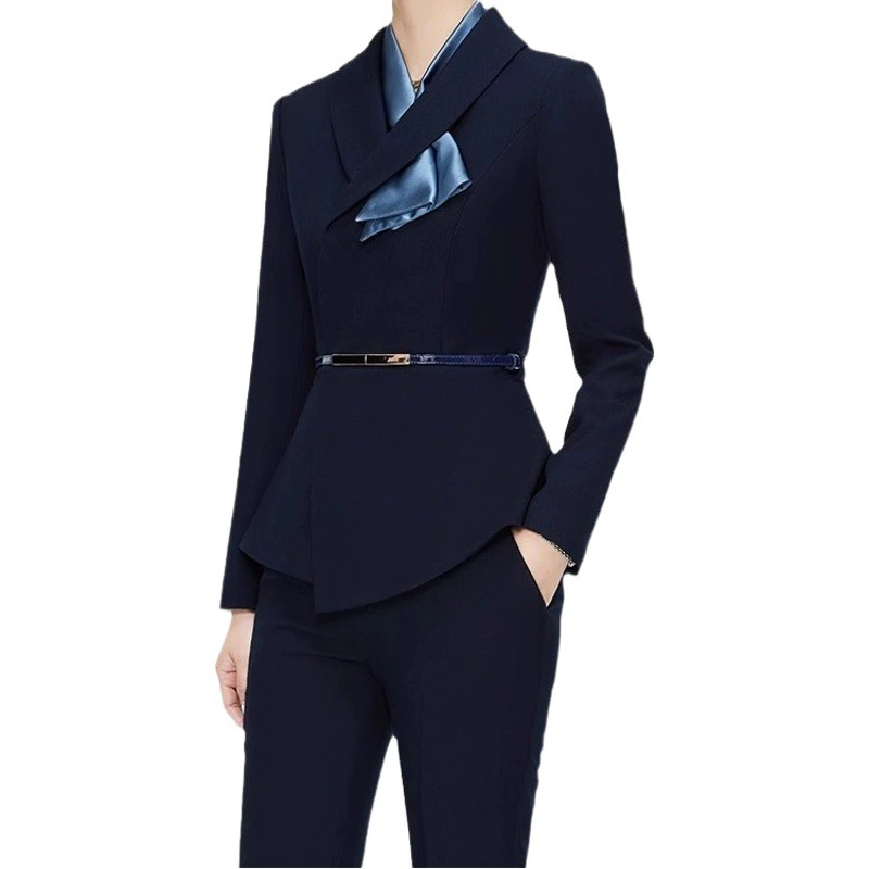 Рабочая одежда Профессиональный темперамент Женская Весенняя и осенняя официальная одежда Менеджер отеля Стойка регистрации ювелирный магазин рабочая одежда Деловая одежда женский костюм