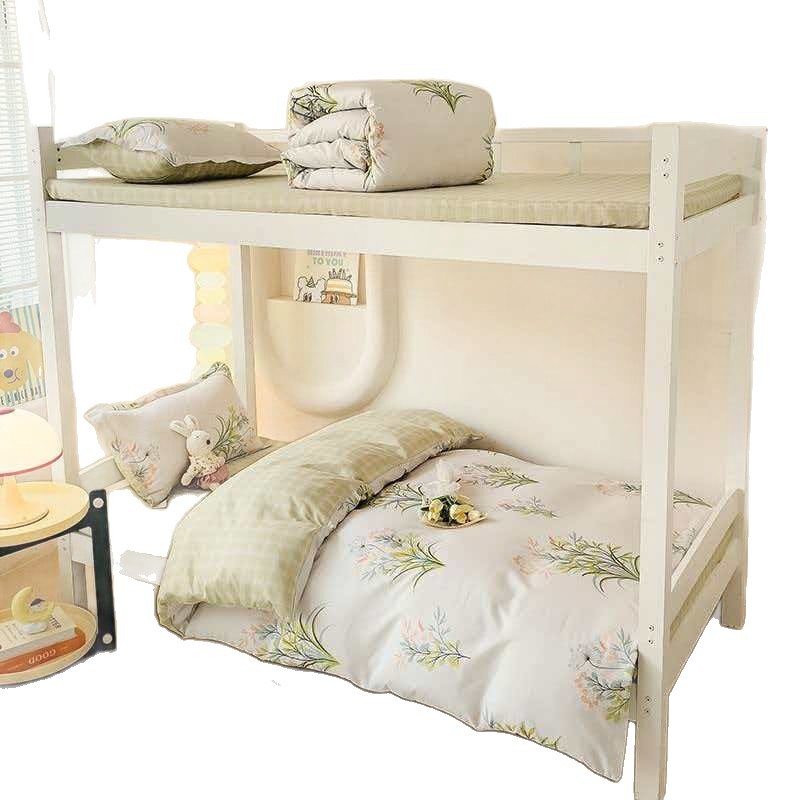 Ice Silk Cooling Duvet Cover Set For Students Three Piece Bedding_voghion.com