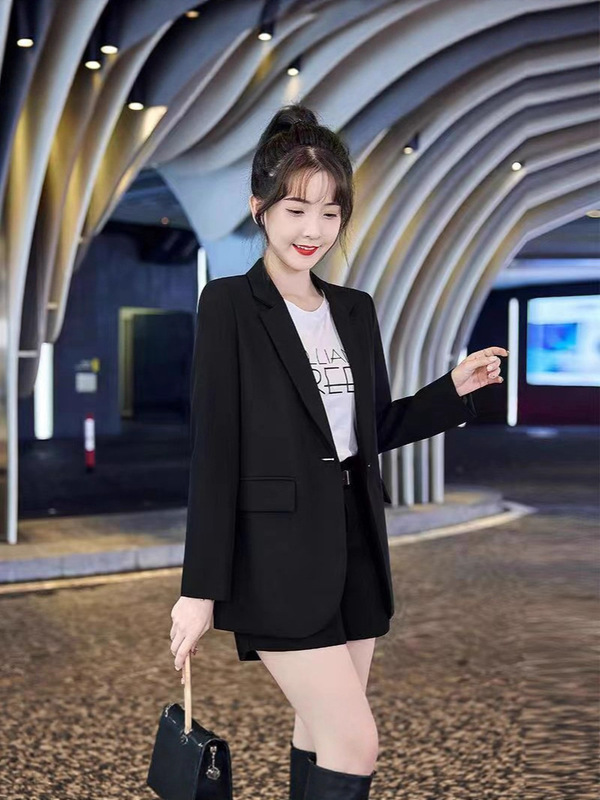 2025咖色西装外套女小个子款修身上衣新款春秋今年流行炸街西服|undefined
