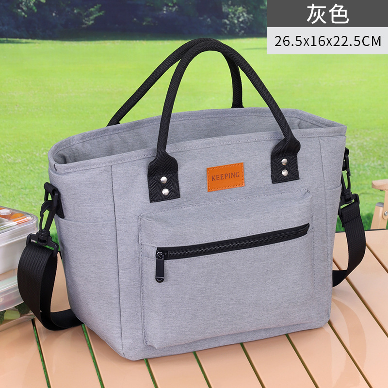 Nuevo paquete de aislamiento térmico transfronterizo de aluminio grueso de gran capacidad, simple paquete de picnic al aire libre, bolsa de comida para el trabajo