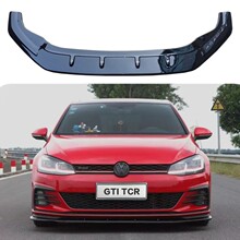 适用高尔夫7GTI/R前唇 类似TCR款式一体前铲 Golf7gti 前杠小包围