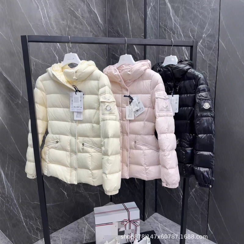 Autumn and Winter Hooded Waist-Cinching Short down Jacket m Brand Slim Versatile Women's Warm Coat High Version