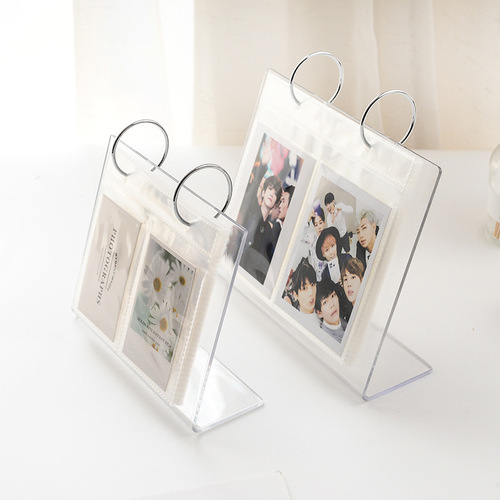 Wholesale Wholesale  Acrylic Desktop Standing Calendar Mini Polaroid Photo Album 3 Inch 5 Inch Photo