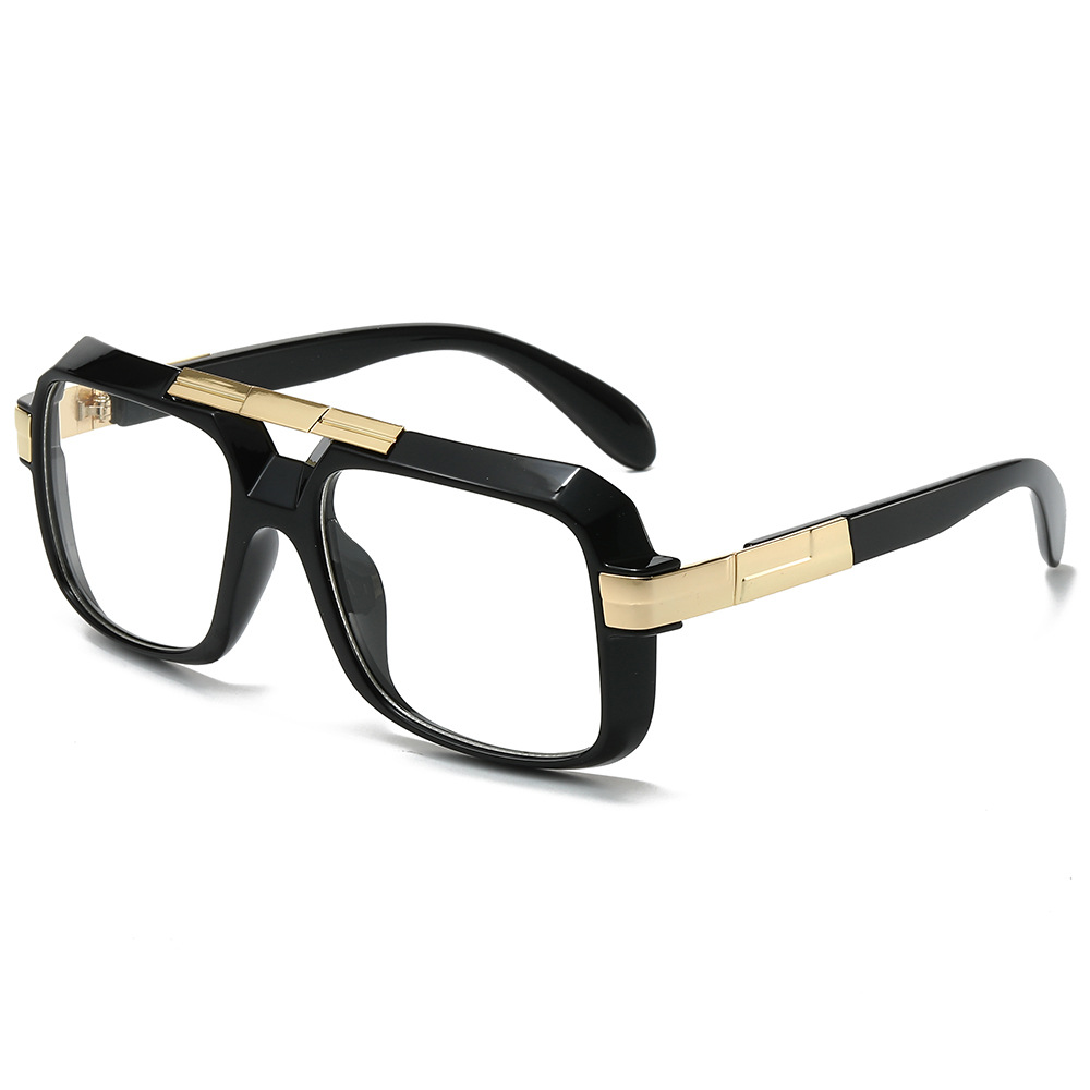 Modische Unisex-Sonnenbrille im Retro-Stil mit quadratischem Design, europäischem und amerikanischem Touch und UV-Schutz_voghion.com