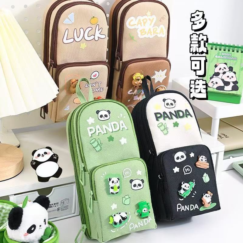 Estuche Escolar de Gran Capacidad con Diseño de Arenas Movedizas Coloridas, Estuche para Lápices con Dibujos Animados, Caja de Almacenamiento para Estudiantes, Estuche para Lápices al por Mayor