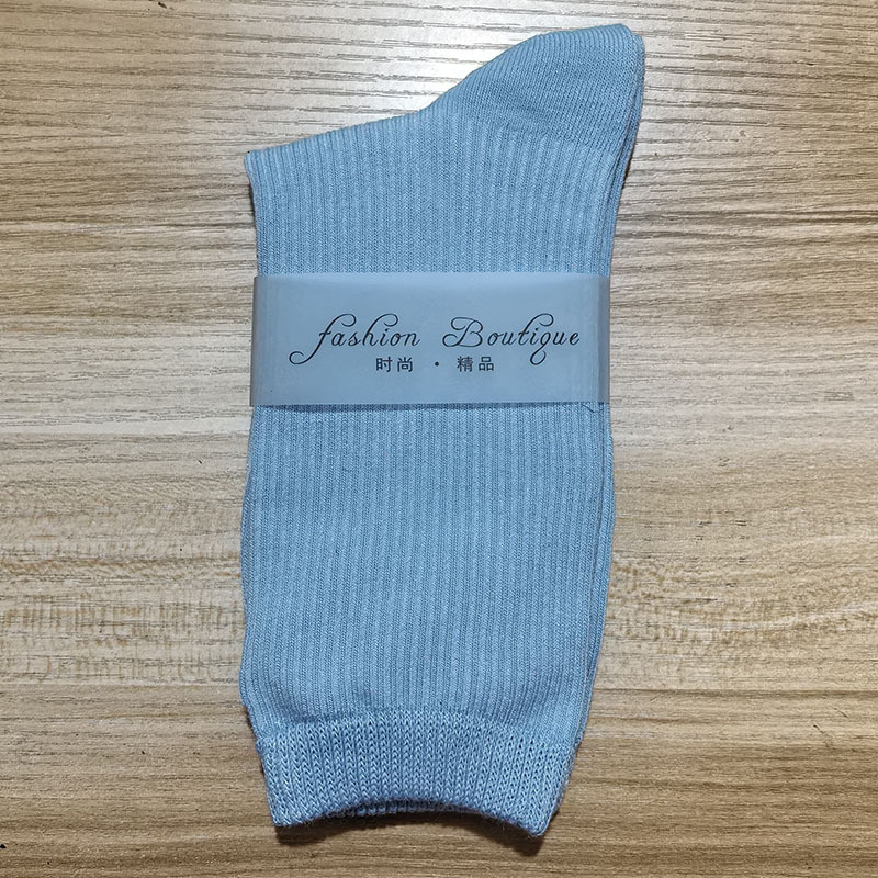 2025 nuevas calcetines de baile de color de mujer de dopamina calcetines de algodón de color sólido calcetines de tirada calcetines cuatro estaciones