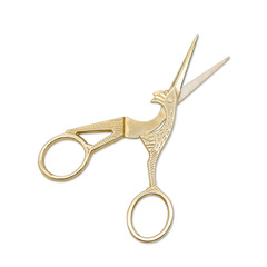 Factory Wholesale Retro Scissors, Crane-shaped Tea Ceremony Accessory Paper Cutting Knife, Thread Snip Stainless Steel Household Small Scissors