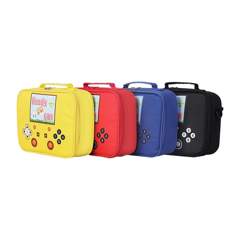 Handheld capacious picnic bag, wear-resistant waterproof material, horizontal version, for import