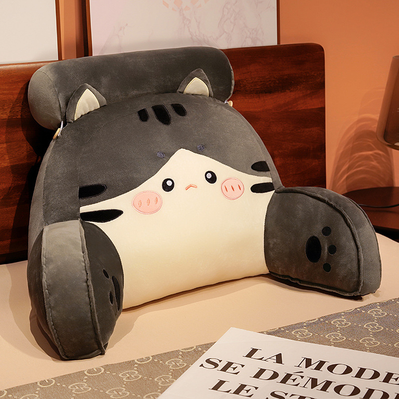 De dibujos animados de noche bolsa suave gran respaldo estudiante dormitorio almohada cama lectura apoyo la cintura almohada sofá ventana Bahía cojín