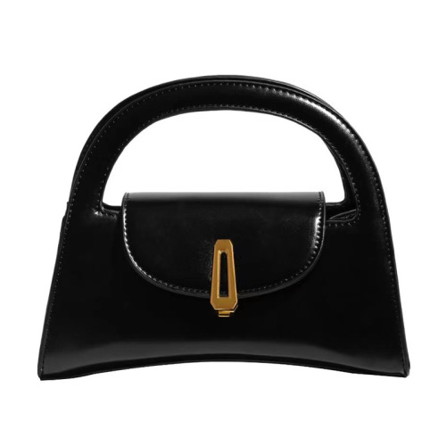 Niche high-end handbag for women 2024 new semi-circle shoulder bag versatile commuter retro lock crossbody bag trendy