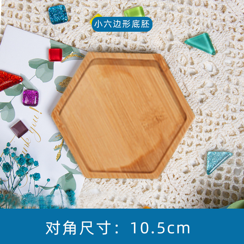 Fondo de mosaico embrión bricolaje material hecho a mano jarrón posavasos jardín de infantes infantil arte bandeja embrión blanco madera maciza