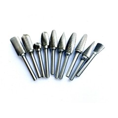タングステン鋼硬質合金回転やすり12ミリメートル10本フルセット単刃タングステン鋼研削ヘッド金属磨きメーカー