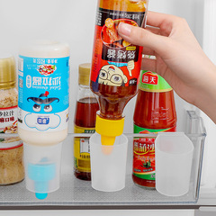 2 side door refrigerator storage racks, kitchen spice bottle upside down storage box, home hanging yogurt bottle holder shelf