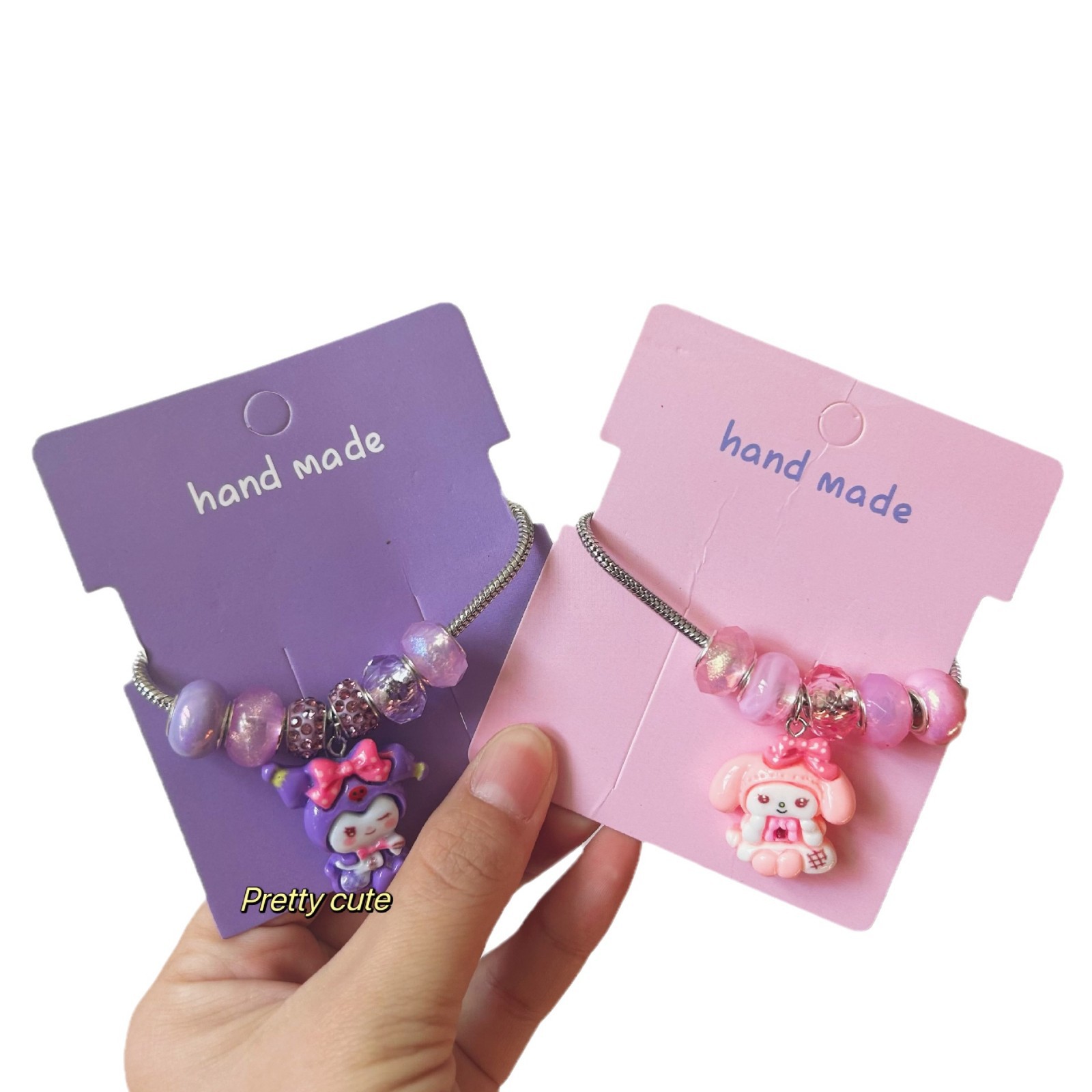 Caricatura infantil Kuro jade pulsera arroz pulsera niña niña amor hermoso vestido colgante pulsera