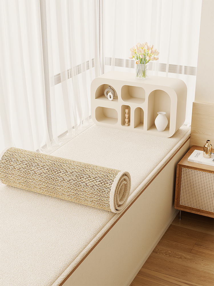 【双面派】飘窗垫窗台垫感2025新款坐垫四季通用阳台垫子绢花棉