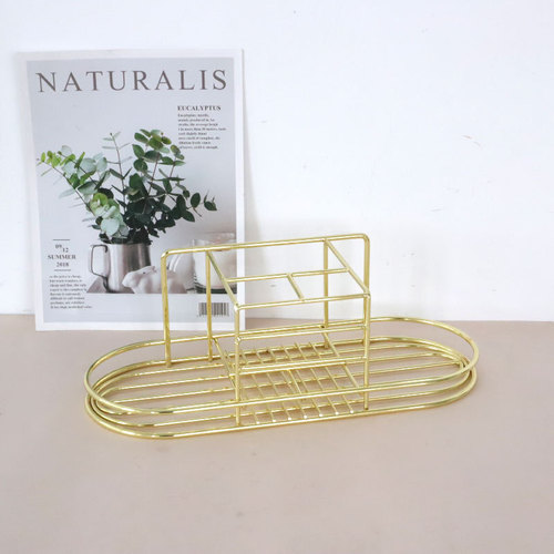 Nordic iron toothbrush holder, tooth cup set, mouthwash cup holder, punch-free adhesive wall-mounted storage rack