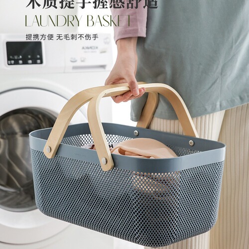 Portable Laundry Basket, Clean Clothes Hamper, Household Laundry Storage Basket, Washable Clothes Organizer, Laundry Hamper for Washing Machine, Storage Box, Dormitory Bathroom, Internet Celebrity