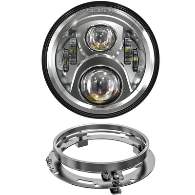 Direct from the manufacturer Motorcycle headlights, headlights - silver