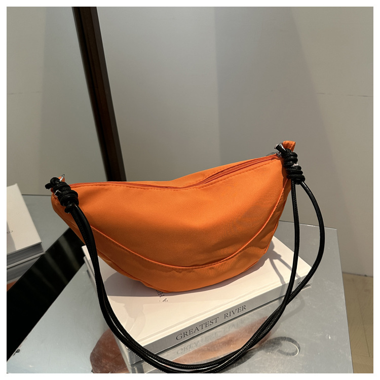 Oxford fabric 2024 casual new style with contrasting colors, light and simple, single-shoulder crossbody, underarm dumpling bag for women undefined