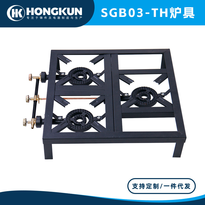 horno de hierro fundido comercial horno de gas horno de ángulo horno de tres extremos horno de fuego rápido horno de gas licuado doméstico tipo de escritorio tres hornos fácilmente limpias de gas