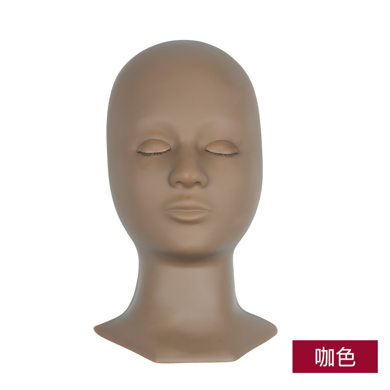 Molde de cabeza extraíble con pestañas Injerto de pestañas puede reemplazar el párpado modelo de práctica de pestañas párpado transfronterizo exclusivo