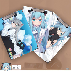 Cat Feather Amatsuki Natsuki: Cat-Ear Cute Sister with Beast Ears – A4 Writing & Note-Padding Board for Students and Document Folders