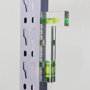 Fully transparent T-type integrated small household level 120 two-way L-type horizontal bubble high precision horizontal bubble